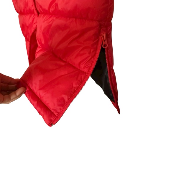 Swiss Tech Red Hooded Puffer Tunic Vest Size XL - Picture 4 of 7